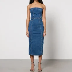 Dresses|Dresses|Dr. Martens Good American Stretch-Denim Midi Dress - XL