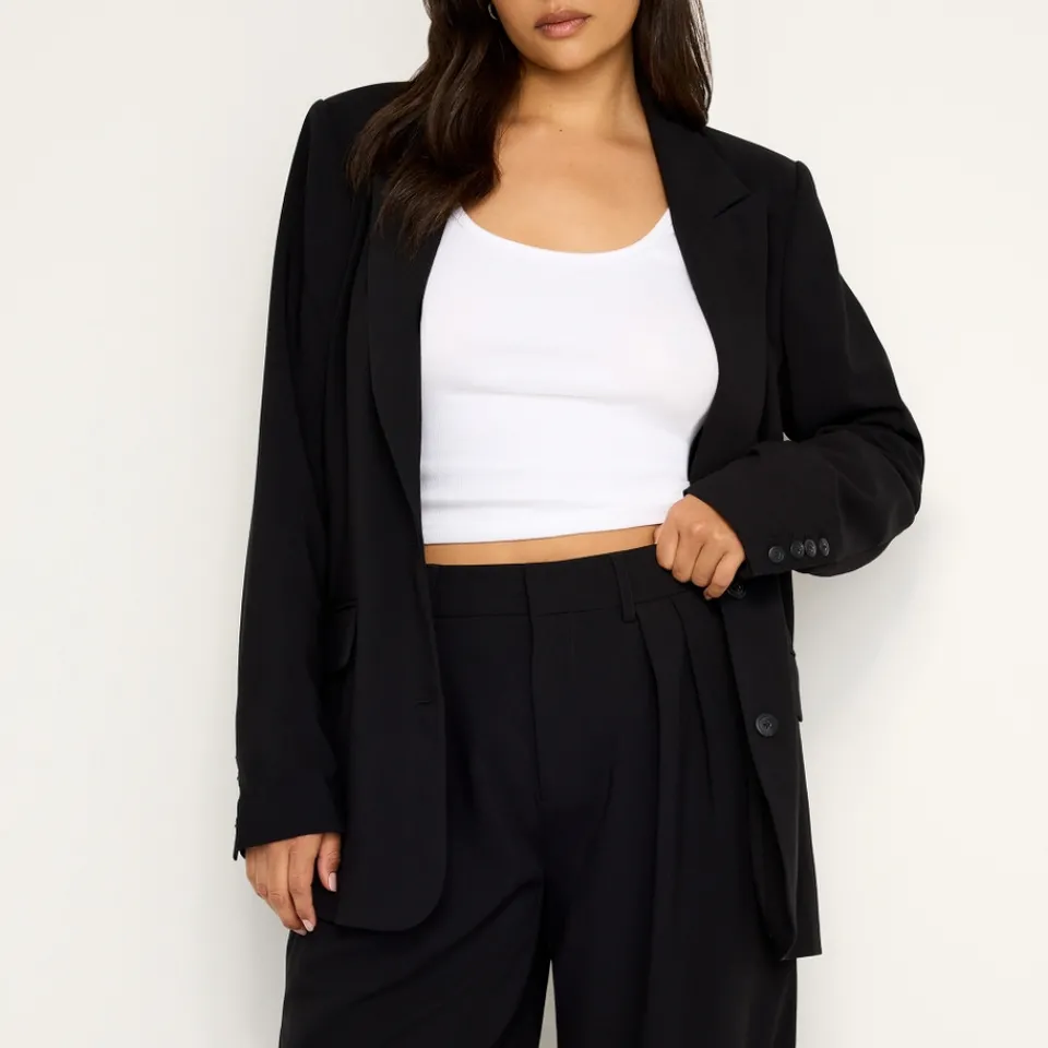 Jackets|Coats|Hereu Good American Suiting Woven Oversized Blazer - XS