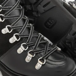 Boots|Dr. Martens Grenson Women's Nanette Leather Hiking Lace Up Boots - Black - UK 3