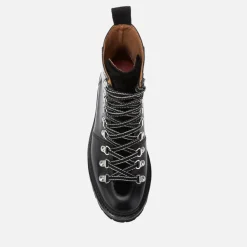 Boots|Dr. Martens Grenson Women's Nanette Leather/Shearling Hiking Style Boots - Black - UK 3