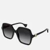 Sunglasses|Sunglasses|HAY Gucci Acetate Oversized Square-Frame Sunglasses