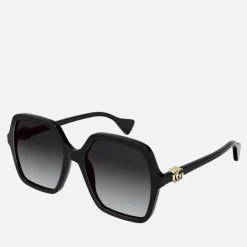 Sunglasses|Sunglasses|HAY Gucci Acetate Oversized Square-Frame Sunglasses