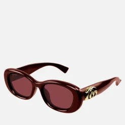 Sunglasses|Sunglasses|Gucci Bag Injection Oval-Frame Sunglasses