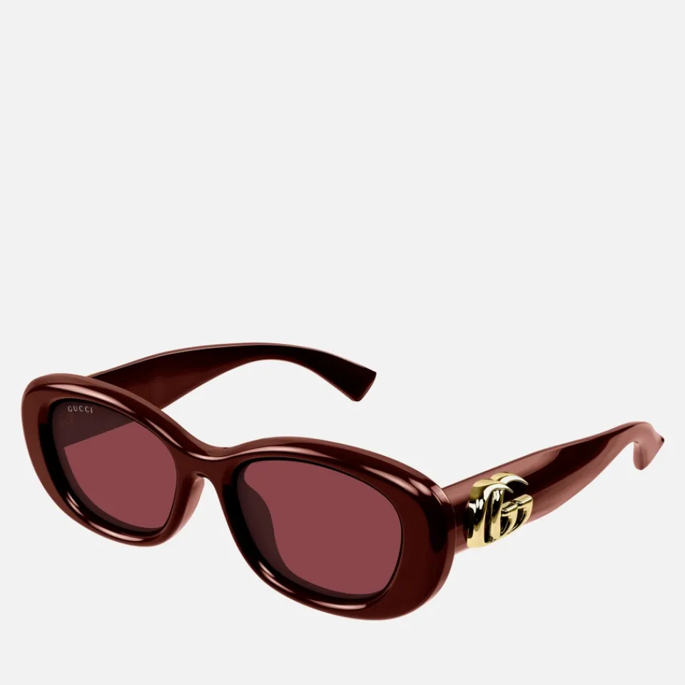 Sunglasses|Sunglasses|Gucci Bag Injection Oval-Frame Sunglasses