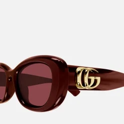 Sunglasses|Sunglasses|Gucci Bag Injection Oval-Frame Sunglasses