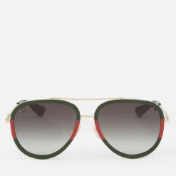 Sunglasses|Sunglasses|Dr. Martens Gucci Metal Aviator-Style Sunglasses