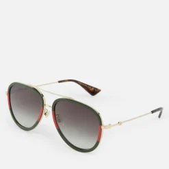 Sunglasses|Sunglasses|Dr. Martens Gucci Metal Aviator-Style Sunglasses