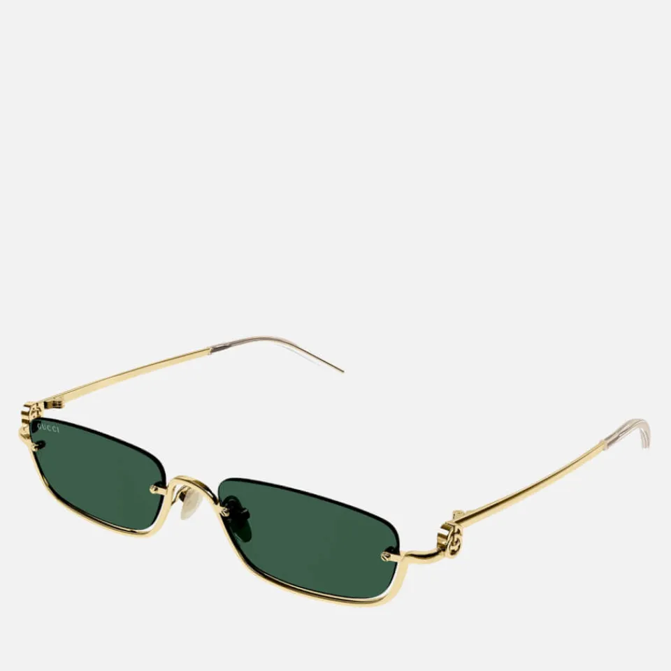 Sunglasses|Sunglasses|Dr. Martens Gucci Metal Rectangle-Frame Sunglasses