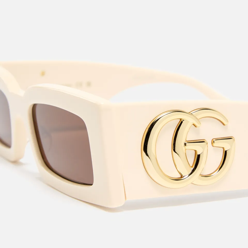 Sunglasses|Sunglasses|Dr. Martens Gucci Oversized Acetate Rectangular-Frame Sunglasses