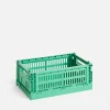 Home Storage|HAY Colour Crate - Dark Mint - S