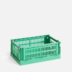 Home Storage|HAY Colour Crate - Dark Mint - S