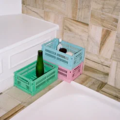 Home Storage|HAY Colour Crate - Dusty Rose - S