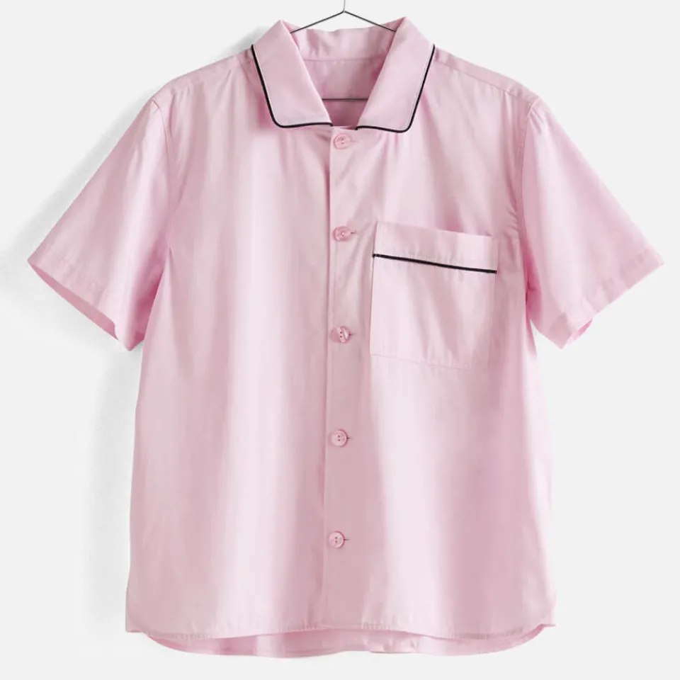 Bedroom|Nightwear|Dr. Martens HAY Outline Pyjama Short Sleeve Shirt - Soft Pink