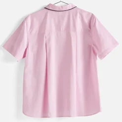 Bedroom|Nightwear|Dr. Martens HAY Outline Pyjama Short Sleeve Shirt - Soft Pink