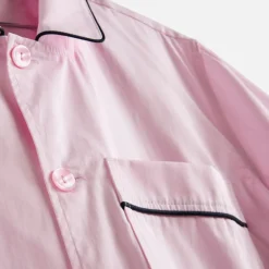 Bedroom|Nightwear|Dr. Martens HAY Outline Pyjama Short Sleeve Shirt - Soft Pink