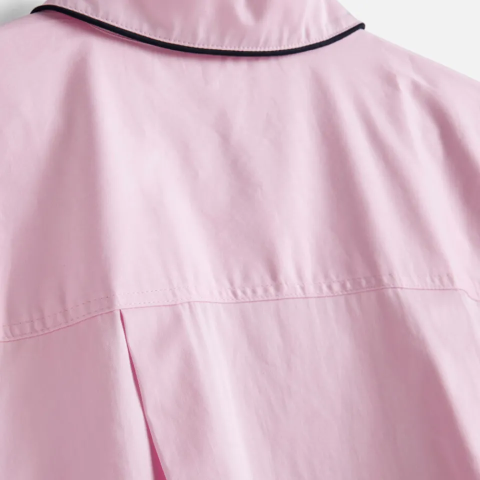 Bedroom|Nightwear|Dr. Martens HAY Outline Pyjama Short Sleeve Shirt - Soft Pink