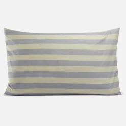 Bedroom|Home Textiles|HAY Été Pillow Case - Midnight Blue & Grey - 75 x 50cm