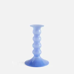 Dining|HAY Wavy Candleholder - Medium - Light Blue