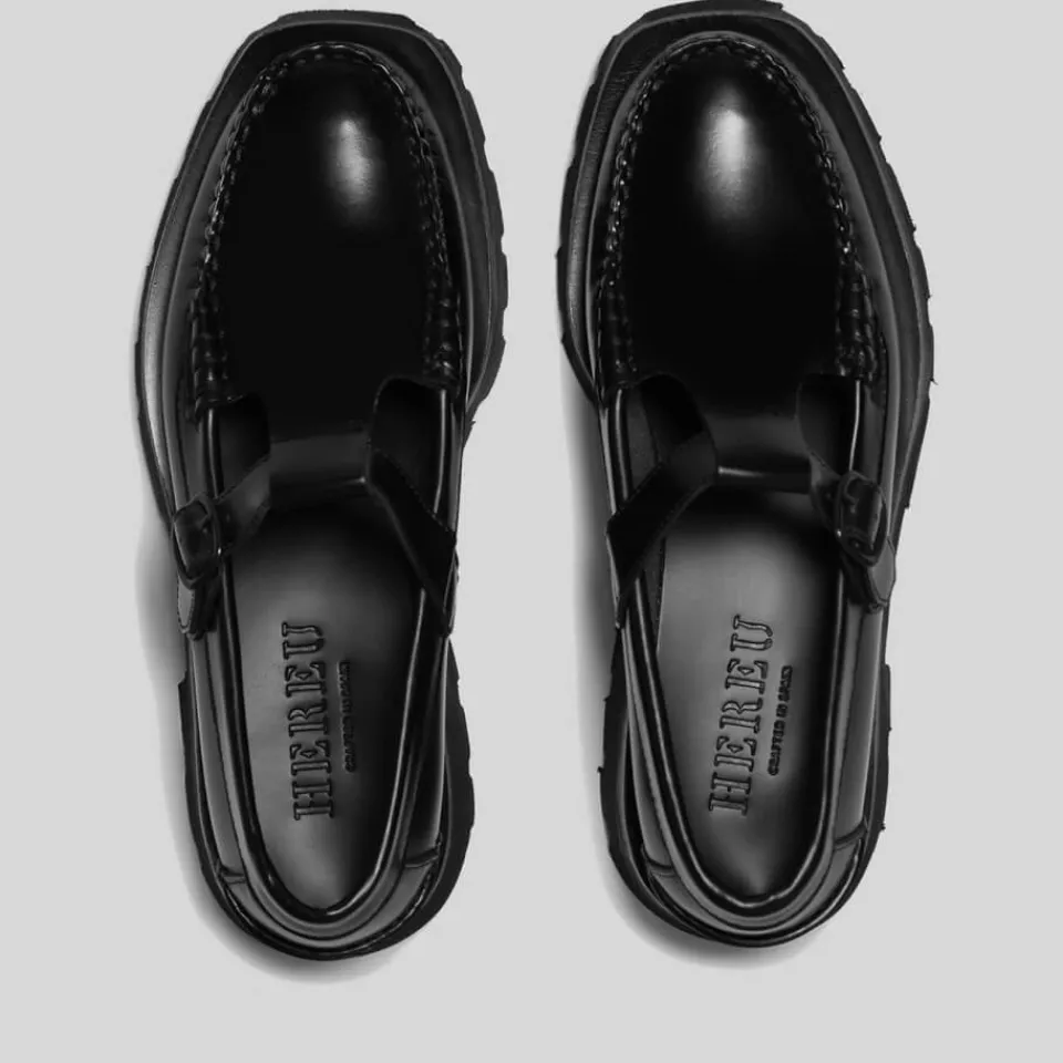 Flats|Stepney Workers Club Hereu Women's Alber Sport Leather Flats - UK 3