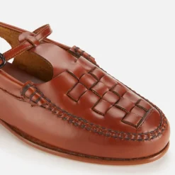 Flats|Hereu Women's Roqueta Leather Slingback Flats - UK 3