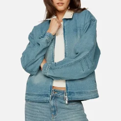 Jackets|Coats|Ganni House of Sunny Wu Denim Boxy Jacket - L