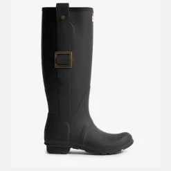 Boots|Dr. Martens Hunter Women's Original Tall Exaggerated Buckle Rubber Wellies - UK 3