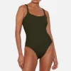 Swimwear|Swimwear|Hunza G Bette Seersucker Swimsuit