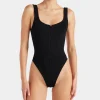 Swimwear|Swimwear|Ganni Hunza G Dallas Crinkle™ Stretch-Seersucker Swimming Costume