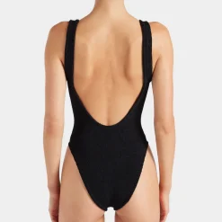Swimwear|Swimwear|Ganni Hunza G Dallas Crinkle™ Stretch-Seersucker Swimming Costume