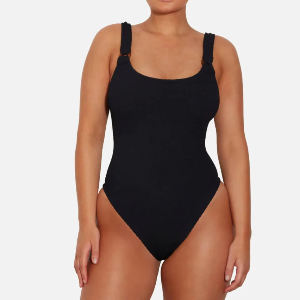 Swimwear|Swimwear|Hunza G Domino Seersucker Swimsuit