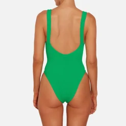 Swimwear|Swimwear|Hunza G Domino Seersucker Swimsuit
