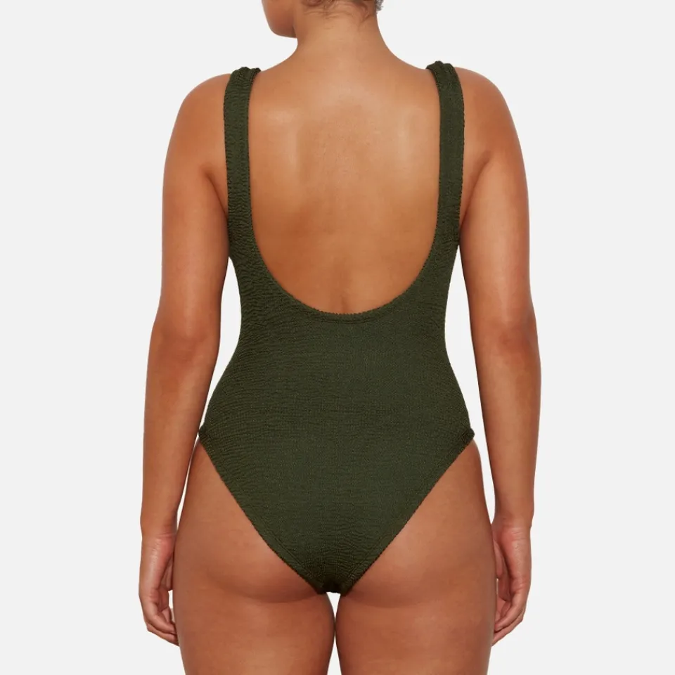 Swimwear|Swimwear|Hunza G Domino Seersucker Swimsuit