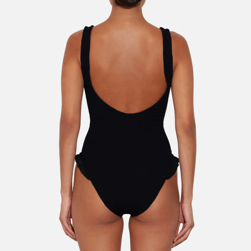 Swimwear|Swimwear|Birkenstock Hunza G Lisa Seersucker Swimsuit