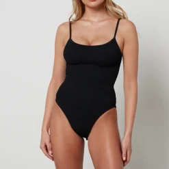 Swimwear|Swimwear|Hunza G Pamela Seersucker Swimsuit