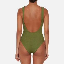 Swimwear|Swimwear|Hunza G Sadie Crinkle™ Seersucker Swimsuit