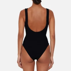 Swimwear|Swimwear|Hunza G Sadie Seersucker Swimsuit