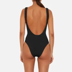 Swimwear|Swimwear|Hunza G Square Neck Seersucker Swimsuit