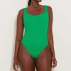 Swimwear|Swimwear|Birkenstock Hunza G Square Neck Stretch-Seersucker Swimsuit