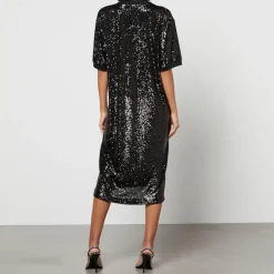 Dresses|Dresses|In The Mood For Love Sequinned Mesh Midi Dress - XS