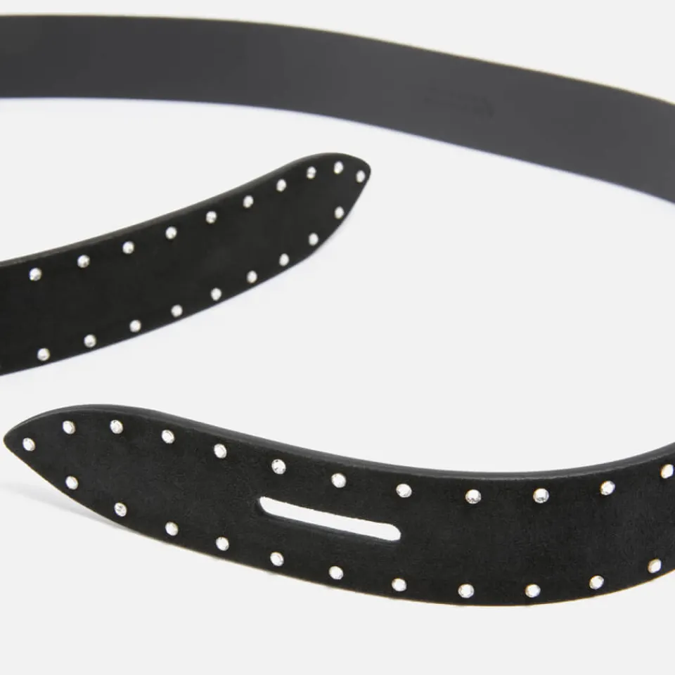 Belts|Dr. Martens Isabel Marant Lecce Crystal-Embellished Nubuck Belt - S