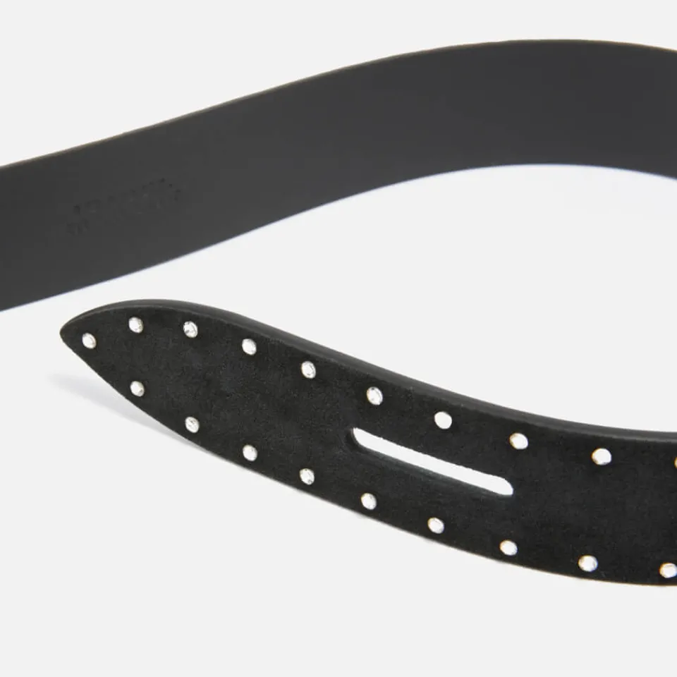 Belts|Dr. Martens Isabel Marant Lecce Crystal-Embellished Nubuck Belt - S