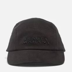 Hats|Isabel Marant Tedji Logo-Embroidered Cotton-Piqué Cap