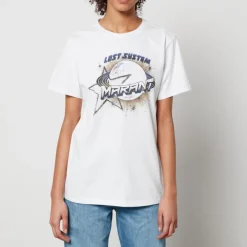Loungewear|T-Shirts And Tops|Marant Etoile Isabel Marant Étoile Enna Galaxy Logo Cotton-Jersey T-Shirt - S