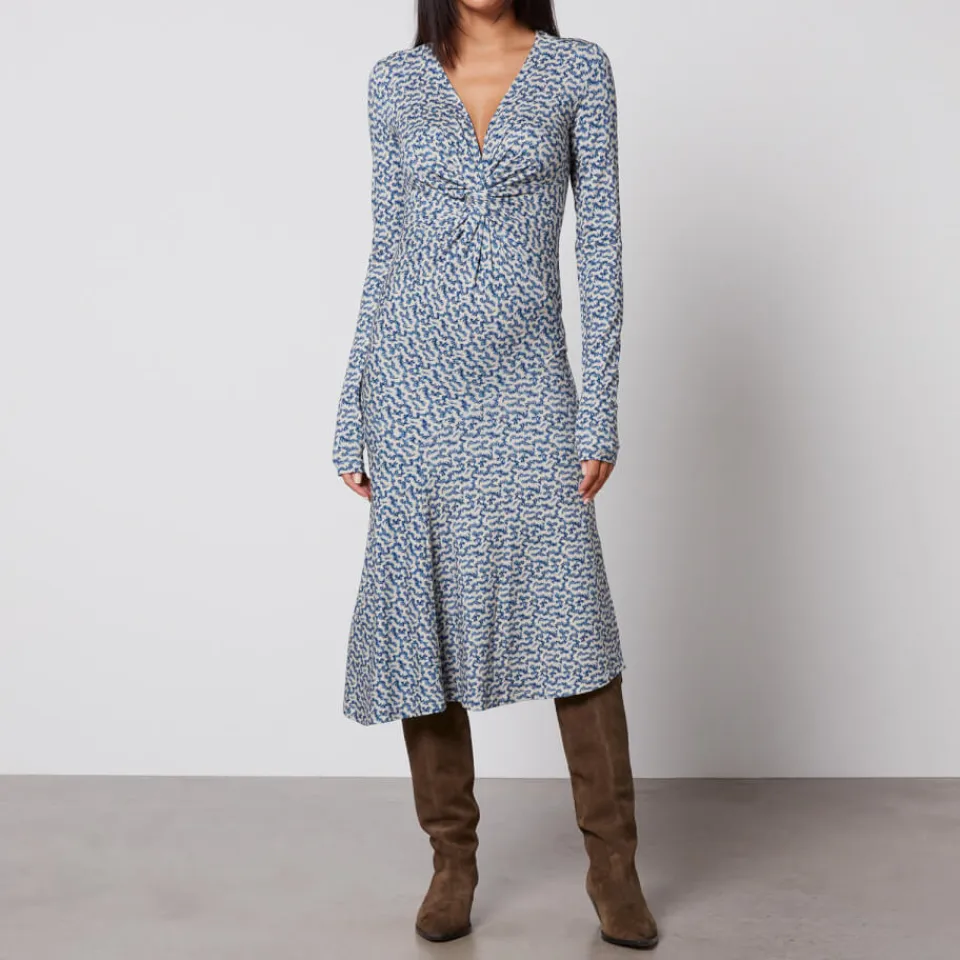 Dresses|Dresses|Marant Etoile Isabel Marant Étoile Lania Stretch-Jersey Midi Dress - FR 36/UK 8