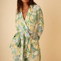 Loungewear|Sleeper It's 9pm Rizzo Paisley-Print Woven Co-ord - 0/UK 8