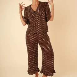 Loungewear|Ganni It's 9pm Selene Rayon Pyjama Set - 0/UK 8