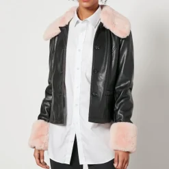 Jackets|Coats|Vagabond Shoemakers Jakke Brittany Cropped Faux Leather Jacket - L