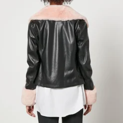 Jackets|Coats|Vagabond Shoemakers Jakke Brittany Cropped Faux Leather Jacket - L