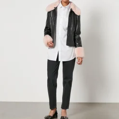 Jackets|Coats|Vagabond Shoemakers Jakke Brittany Cropped Faux Leather Jacket - L