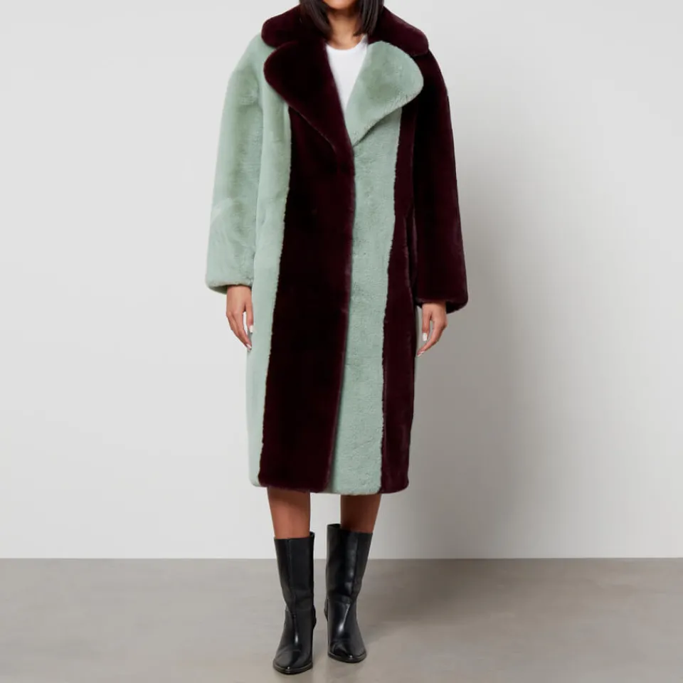 Jackets|Coats|Dr. Martens Jakke Katie Striped Faux Fur Coat - S